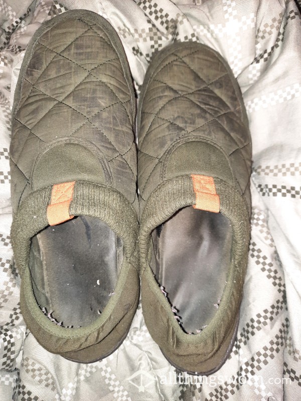 Heavily Worn House Shoes With Out Socks