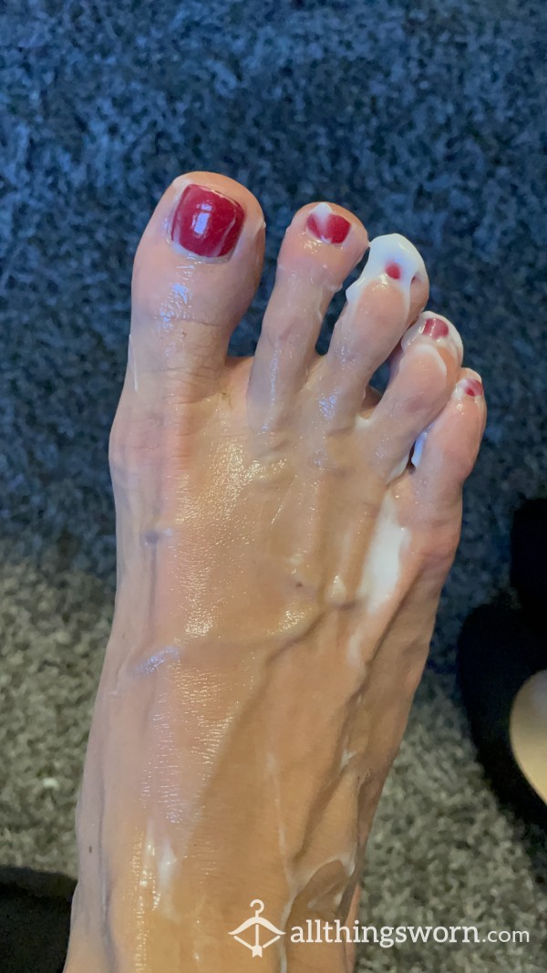 Help Me Rub Lotion All Over My Feet