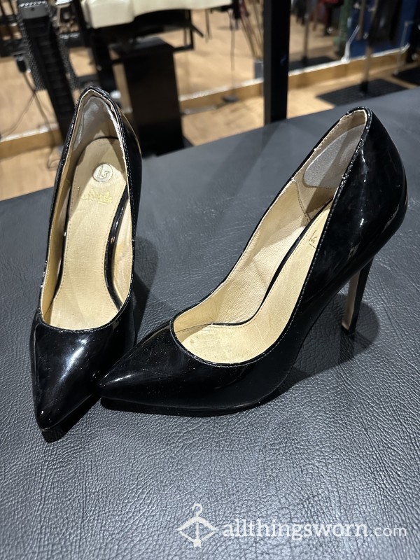 High Heel Secretary Heels  Black Shoes