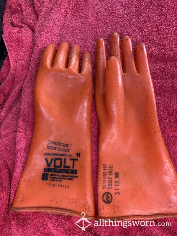 High Voltage Insulated Rubber Gloves