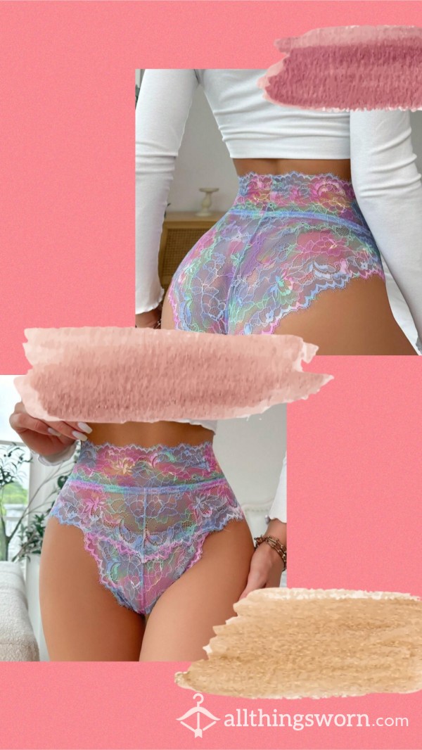 High Waisted Lace Tiedye Panty