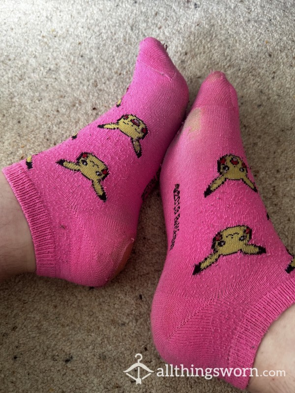 Holey Pikachu Ankle Socks
