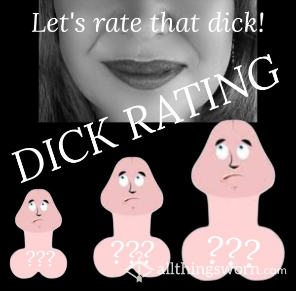 🍆Honest Dick Rating🍆 Audio Rating Including Your Name