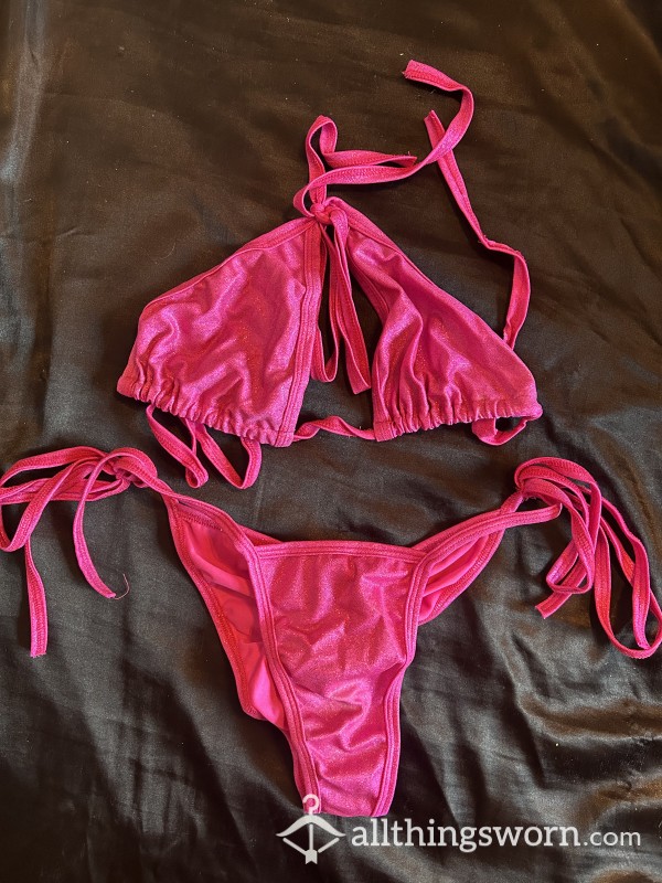 Hot Pink Adjustable 2 Piece Stripper Exotic Outfit