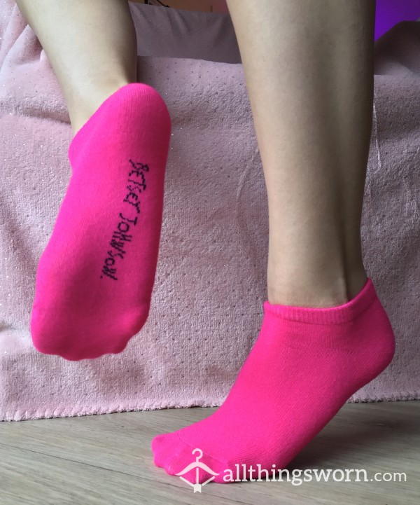 Hot Pink Ankle Socks