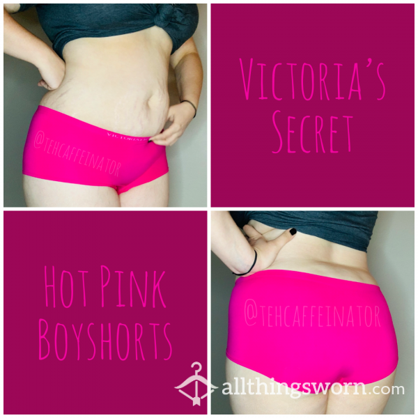 Hot Pink Boyshorts - Victoria’s Secret XL - Free Shipping/Tracking (USA) Vacuum Sealed