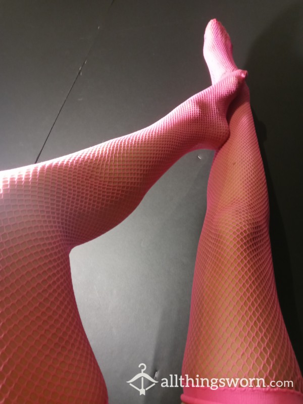 Hot Pink Fishnet Stockings