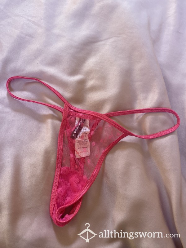 Hot Pink Lace Thong