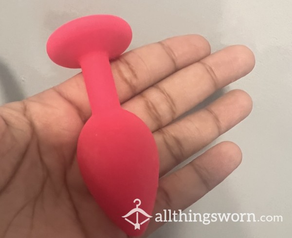 Hot Pink Silicone Anal Plug