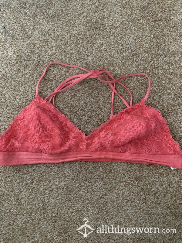 Hot Pink Strappy Bralette (Price Includes US Shipping)