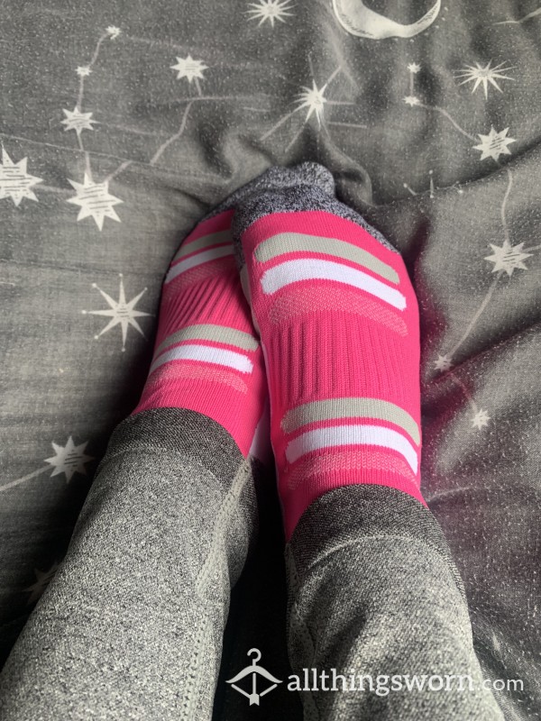 Hot Pink Small Sweaty Gym Socks 🥵🩷