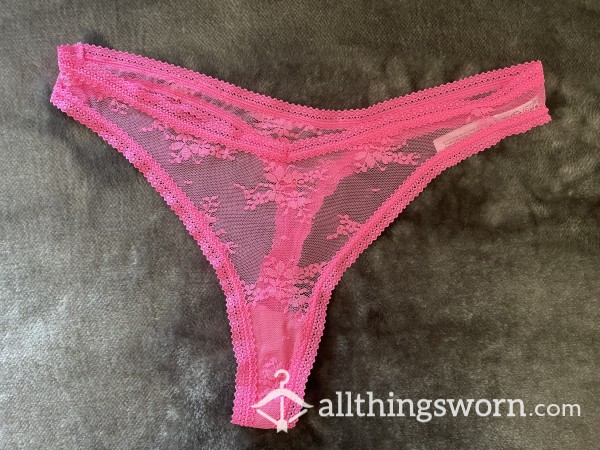 Hot Pink Thong 24hrs Wear
