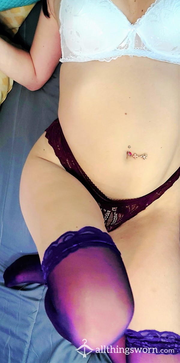 Purple, Sexy Thigh Highs