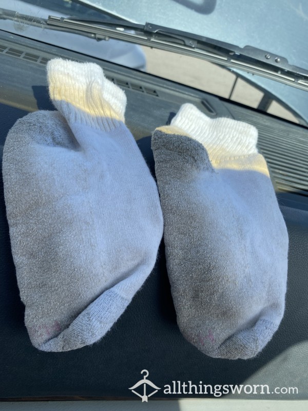 Hot Yoga Socks Worn Between 2 People