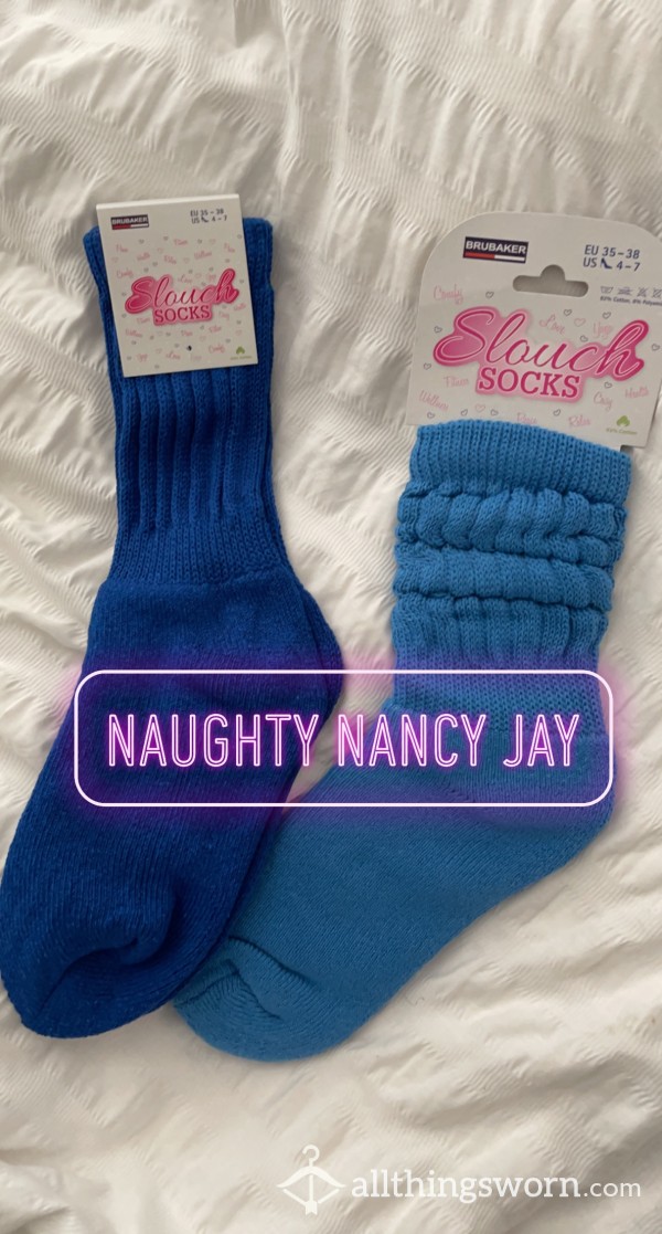 How Cool Are These 80s/90s Custom Slouch Socks?! Custom Ordered In For You! 💙