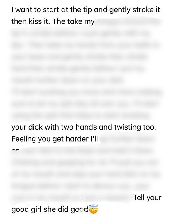 How I Like To Suck🍆💦 - Short Written Story Of How I’d Suck And Worship Your Cock