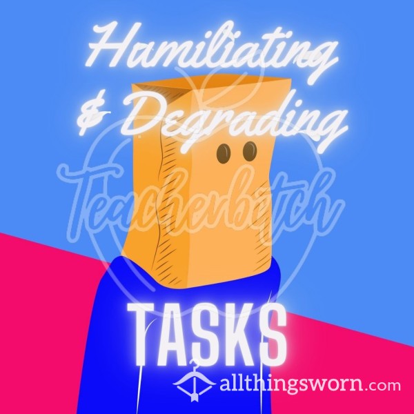 Humiliating & Degrading Tasks With Teacherbitch
