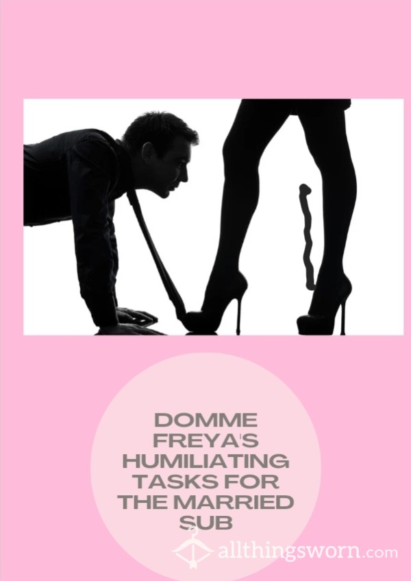 Humiliating Tasks For The Married Online Slave