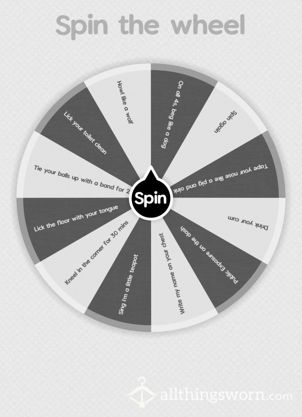 Humiliation Spin Wheel