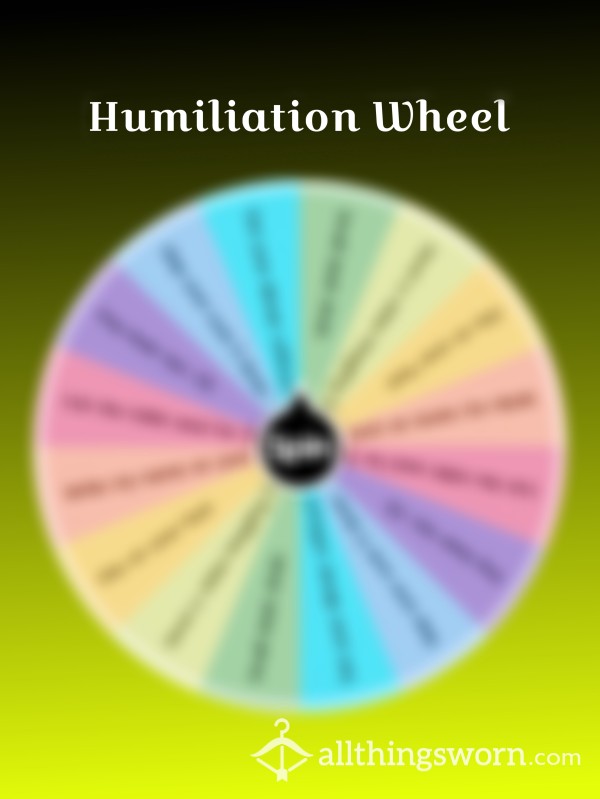 Humiliation Task Wheel