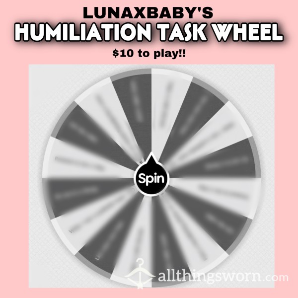 HUMILIATION TASK WHEEL - WHAT TASK WILL YOU GET? 😈
