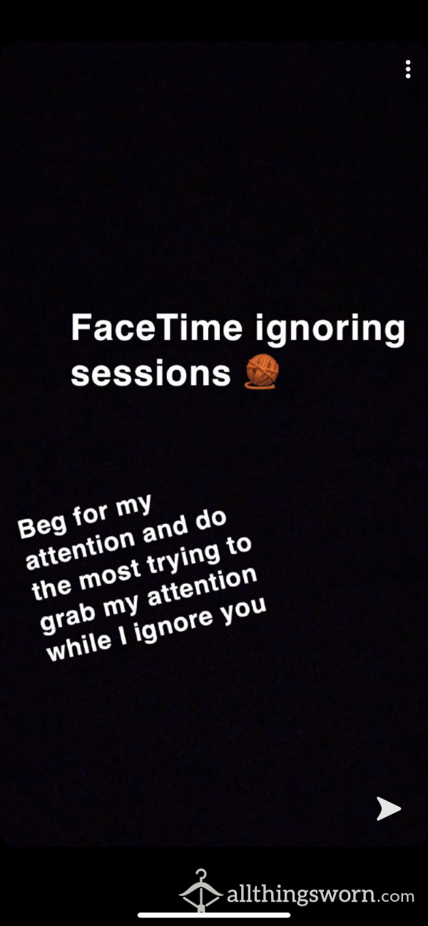 Ignoring FaceTime Sessions