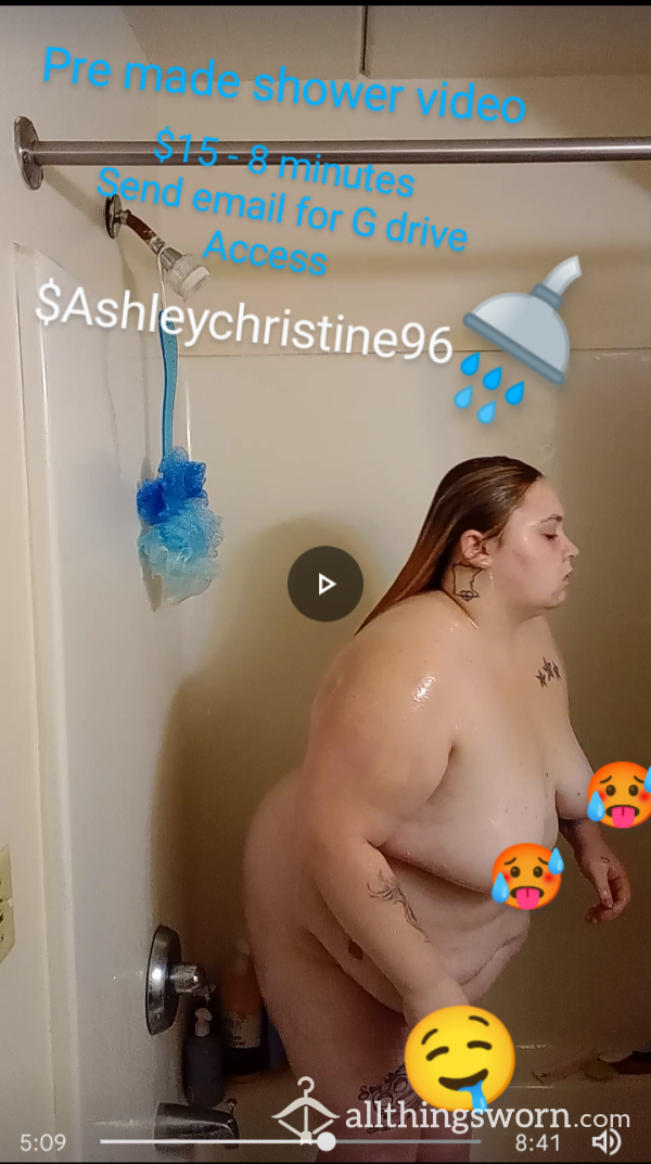 Instant Pre Made Shower Video 🚿🙂 8 Minutes $15