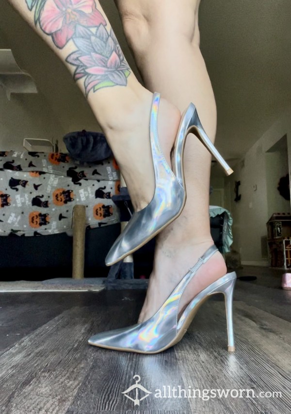 Iridescent Silver Heels 💍