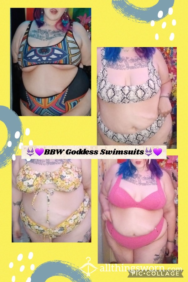 👙🩱IT'S SWIMSUIT SEASON!🩱👙 OUT WITH THE OLD, IN WITH THE NEW🌞BBW Goddess' Sexy Swim Suits!❤‍🔥 4 Different Options To Choose From!🥰 3 Bikinis & 1 Scandalous One-piece🥵 Buy 2 For 60$⭐