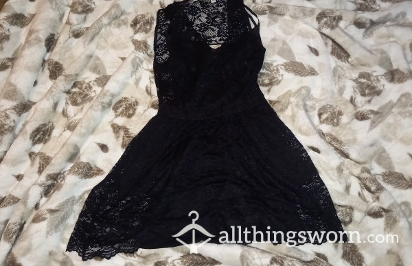 Jack Wills Black Lace Party Dress Size 6