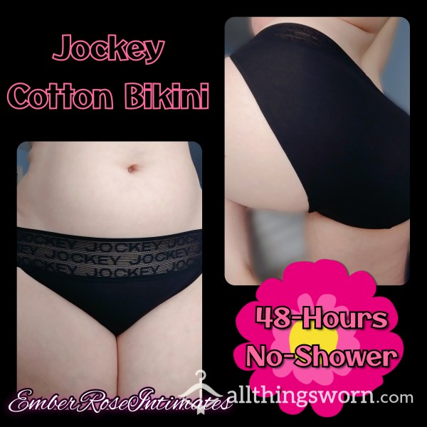 Jockey Black Cotton Bikini Fullback