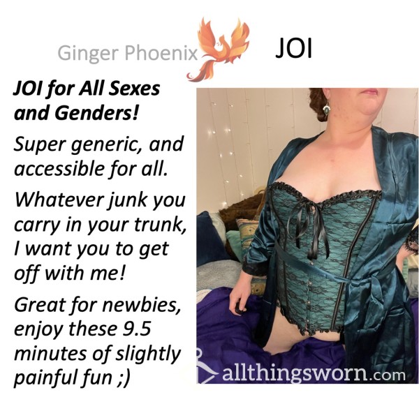 JOI 9.5 Min - JOI For All Genders And Sexes!  Mildly Painful + Watch Me Cum <3