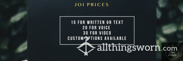 JOI Instructions
