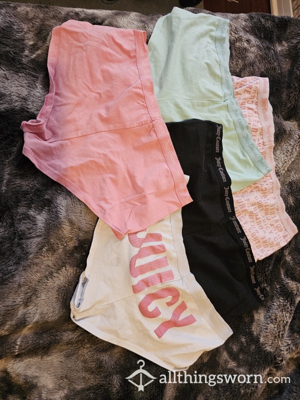 Juicy Couture Boy Shorts Size Lg