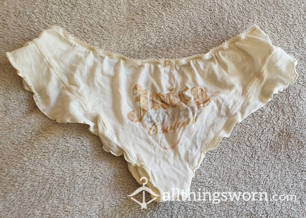 Juicy Couture Cream Frilly Cotton Panties 🤍