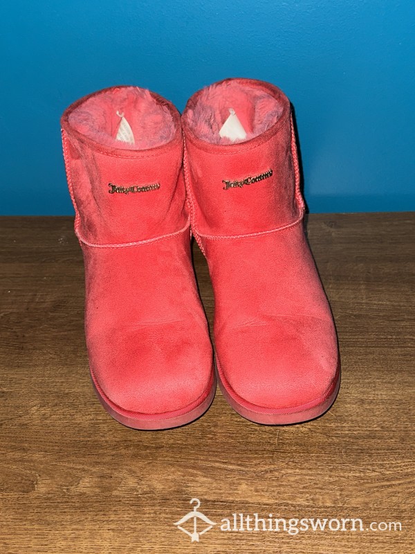 Smelly Old Juicy Couture Pink Boots, Well Worn