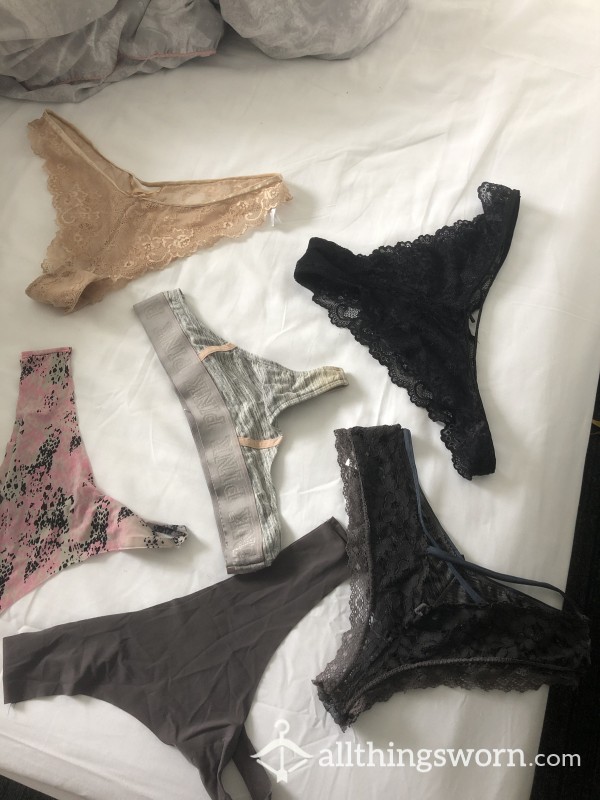 Just Some Of My Thongs And Panties I’m Selling Atm