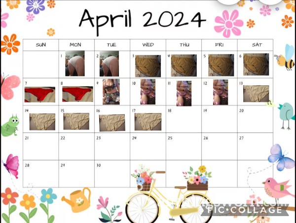 Kelly's Panty Calendar