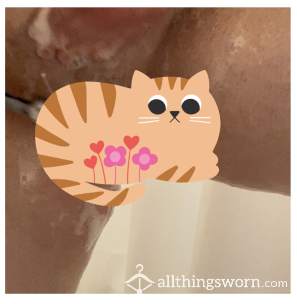 Kitty Shaving In The Shower