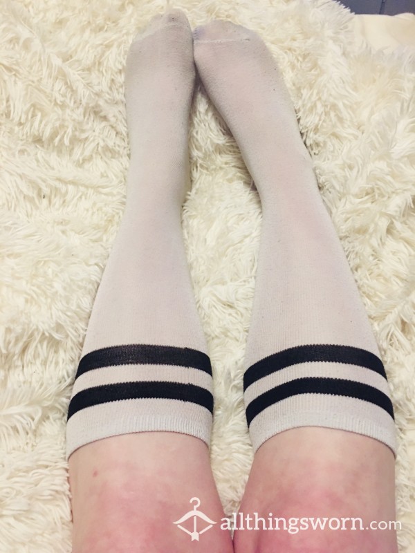 Knee High Cotton Athletic Socks