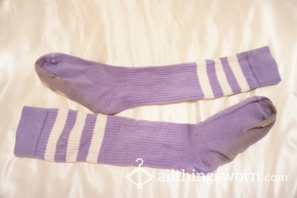 Knee High Lavender Tube Socks