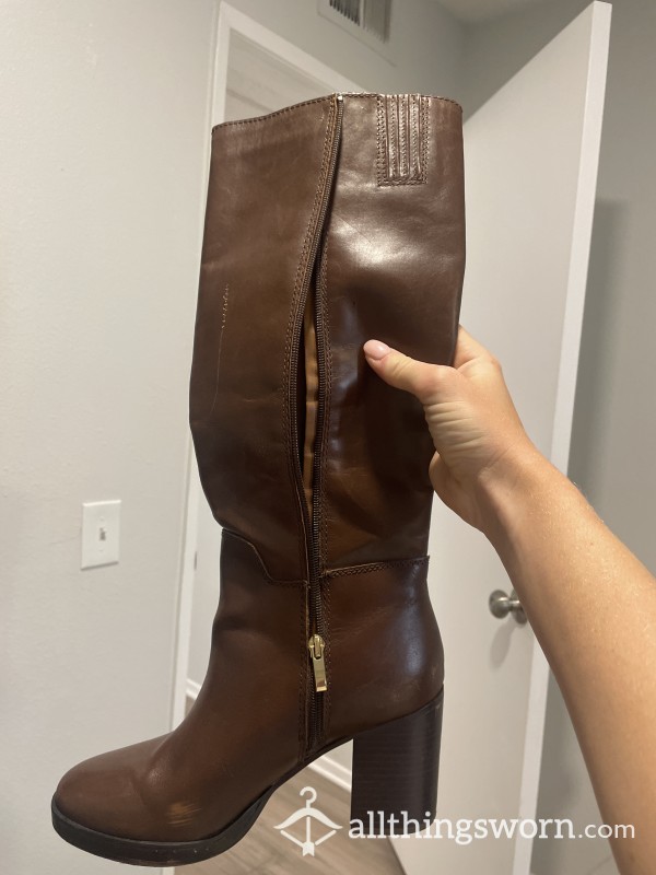 Knee High Leather Boots