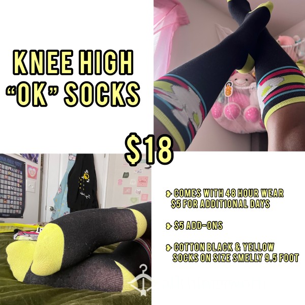 Knee-High “ok” Socks