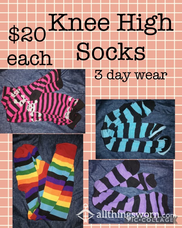 Knee High Socks! *Free Shipping & Tracking*pussy Pop*