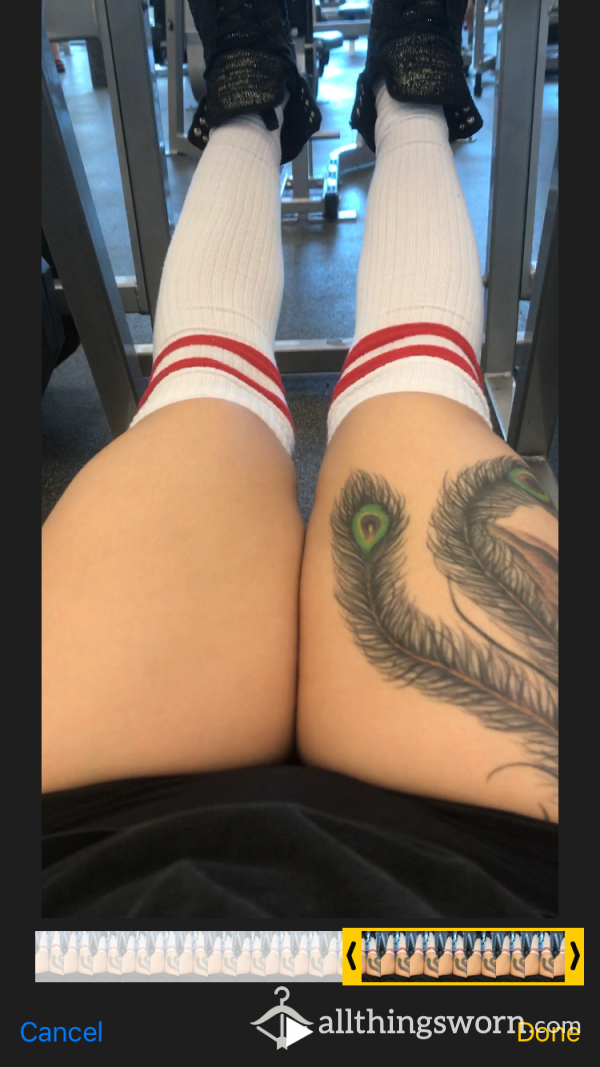Knee High Socks - Walked In Texas Heat - Asian Female