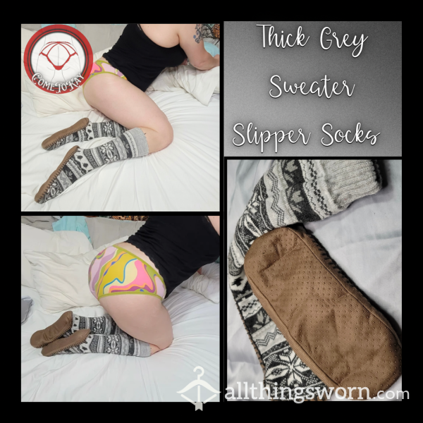 Knee High Knit Slipper Socks - Custom Wear