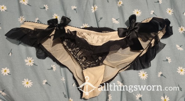 Knickers With Ribbons Worn With Love Just For You