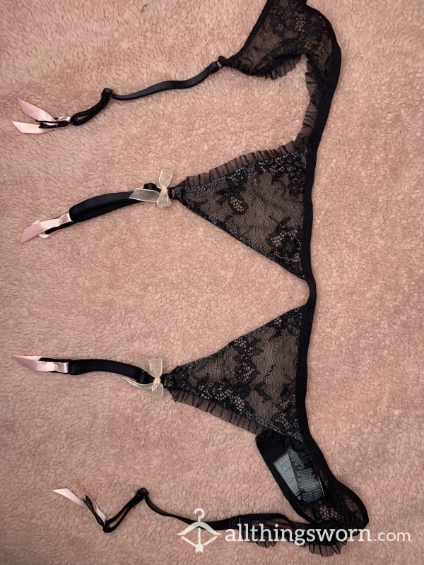 Lace Bow Suspenders