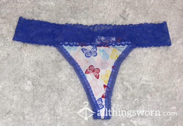 Lace Butterfly Thong