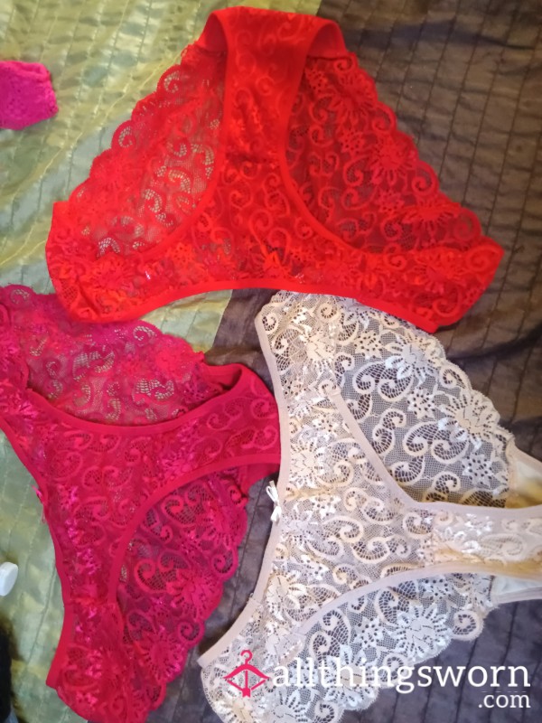 Lace Cheeky Panties (pick Your Pair)